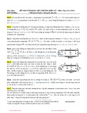 Đề thi cuối khóa môn Trường điện từ (lớp DD11) năm 2012 - ĐH Bách khoa Hà Nội