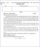 Đề kiểm tra Ngữ văn lớp 6 giữa học kì 1 năm 2020-2021 (Mã đề 01)