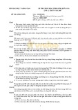 Đề thi chọn học sinh giỏi quốc gia môn Sinh học lớp 12 năm học 2007-2008 – Bộ Giáo dục và Đào tạo (Có đáp án)