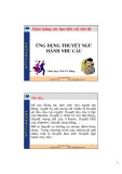 Bài giảng Ứng dụng thuyết ngũ hành nhu cầu Thái Trí Dũng