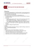 Bài giảng Văn hóa và đạo đức kinh doanh - Bài 1: Tổng quan về văn hóa kinh doanh