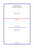 Summary of Doctoral thesis in Business management: Improving the efficiency of bus services in Thua Thien Hue province