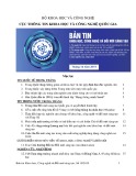 Bản tin Khoa học, công nghệ và đổi mới sáng tạo – Tháng 10/2019