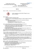 Đề thi Thực tập hóa học hữu cơ 1 - ĐH Khoa học Tự nhiên, học kỳ II năm 2015-2016