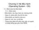Bài giảng Tin học cơ sở (Basics of Informatics) - Chương 3: Hệ điều hành (Operating System - OS)