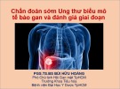 Bài giảng Chẩn đoán sớm ung thư biểu mô tế bào gan và đánh giá giai đoạn - PGS. TS. BS Bùi Hữu Hoàng