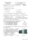 Đề thi học kì 1 Toán lớp 11 năm 2019-2020 – Trường THPT Phú Quốc (có mã đề)