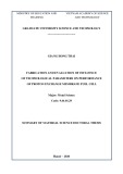 Summary of Material science doctoral thesis: Fabrication and investigation of influence of technological parameters on performance of proton exchange membrane fuel cell