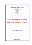 Luận án Tiến sĩ Y học: Nghiên cứu thay đổi Lysyl oxidase của tế bào nội mô mạch máu võng mạc ở môi trường nồng độ glucose cao