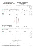 Đề thi thử Toán tốt nghiệp THPT 2021 có đáp án - Trường THPT Trần Nhân Tông