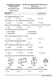 Đề thi thử Toán tốt nghiệp THPT 2021 - Sở GD&ĐT Thái Nguyên (Đợt 1)