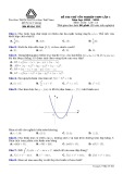 Đề thi thử Toán tốt nghiệp THPT 2021 - Trường Lương Thế Vinh (Lần 1)