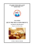 Giáo trình Quản trị chất lượng dịch vụ - Ngành Quản trị nhà hàng (Dùng cho trình độ Cao đẳng)