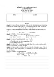 Đề kiểm tra Toán Đại số lớp 8 học kì 2 năm 2019-2020 có đáp án (1 tiết)