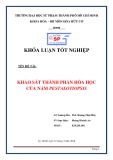 Khóa luận tốt nghiệp đại học: Khảo sát thành phần hóa học của nấm pestalotiopsis
