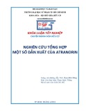 Khóa luận tốt nghiệp đại học: Nghiên cứu tổng hợp một số dẫn xuất atranorin