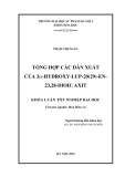 Khóa luận tốt nghiệp đại học: Tổng hợp các dẫn xuất của 3a-Hydroxy-Lup-20(29)-En-23,28-Dioic Axit