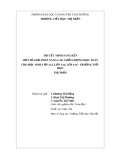 Kinh nghiệm Tiểu học: Biện pháp nâng cao chất lượng học Toán cho học sinh lớp 1A2, 1A4, 1A6 trường Tiểu học Thị Trấn