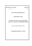 Thi tuyển công chức cơ quan hành chính nhà nước: Luận văn Thạc sĩ Quản lý công từ thực tiễn Thành phố Hồ Chí Minh