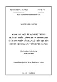 Tóm tắt Luận văn Thạc sĩ Quản lý công: Đánh giá việc áp dụng hệ thống quản lý chất lượng TCVN ISO 9001:2015 ở Ủy ban nhân dân cấp xã trên địa bàn huyện Chương Mỹ, thành phố Hà Nội