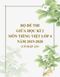Bộ đề thi giữa học kì 2 môn Tiếng Việt lớp 4 năm 2019-2020 có đáp án [kèm đáp án chi tiết]