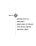 Module 27 THPT: Hướng dẫn, phổ biến khoa học sư phạm ứng dụng trong trường THPT (Bồi dưỡng thường xuyên)
