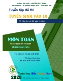 Tuyển tập đề thi Toán vào lớp 10 tỉnh Khánh Hòa từ 2000-2020 (có đáp án và lời giải chi tiết)