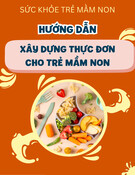 Hướng dẫn xây dựng thực đơn cho trẻ mầm non