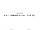 Bài giảng Phân tích chính sách kinh tế xã hội: Chương 1 Các chính sách kinh tế-xã hội