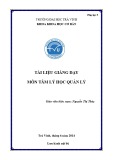 Giáo trình Tâm lý học quản lý Nguyễn Thị Thúy [PDF]