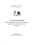 Sáng kiến kinh nghiệm THCS: Phương pháp học tập phục vụ cộng đồng phát huy kỹ năng cho học sinh