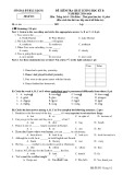 Đề thi học kì 2 Tiếng Anh lớp 9 năm 2019-2020 có đáp án Sở GD&ĐT Bắc Giang (Chương trình thí điểm) [Mới nhất]