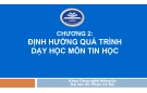 Bài giảng Phương pháp dạy học Tin học Chương 2: ThS Kiều Phương Thùy (Chuẩn Nhất)