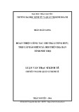 Luận văn Thạc sĩ Quản lý kinh tế: Hoàn thiện công tác chi trả lương hưu, trợ cấp BHXH trên địa bàn tỉnh Phú Thọ
