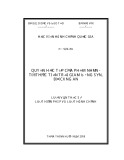 Quyền học tập của phạm nhân: Luận văn Thạc sĩ Luật Hiến pháp và Luật Hành chính (Từ thực tiễn trại giam Đồng Sơn, Bộ Công an)