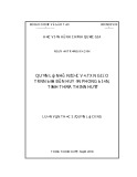 Luận văn Thạc sĩ Quản lý công: Quản lý nhà nước về tôn giáo trên địa bàn huyện Phong Điền, tỉnh Thừa Thiên Huế