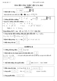 Tóm tắt công thức môn Vật lý lớp 11 học kì 1 - Thầy Nguyễn Văn Duẩn