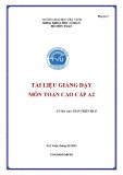 Tài liệu giảng dạy Toán cao cấp A2: [Thêm thông tin chi tiết để tối ưu SEO]
