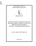 Luận văn Thạc sĩ Y tế công cộng: Kiến thức, thực hành và một số yếu tố liên quan trong phòng, chống lây truyền vi rút viêm gan B trên phụ nữ mang thai có HBV tại Đồng Tháp và thành phố Hồ Chí Minh năm 2020