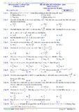 Đề kiểm tra Toán lớp 12 học kì 1 năm 2019-2020 Hà Nam (có đáp án) (Mã đề 121)