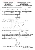 Đề kiểm tra Toán lớp 12 học kì 1 năm 2020-2021 Cần Thơ (Mã đề 101) - Sở Giáo dục và Đào tạo