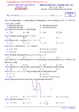 Đề kiểm tra Toán lớp 12 giữa học kì 1 năm 2020-2021 trường THPT Phan Đình Phùng (Mã đề 101)