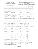 Đề thi thử Toán tốt nghiệp THPT 2021 có đáp án - THPT Cẩm Bình, Hà Tĩnh