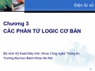 Bài giảng Điện tử số (Digital electronics): Chương 3 - ĐH Bách Khoa Hà Nội