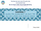 Bài giảng Quản trị quan hệ khách hàng: Chương 7 - ĐH Kinh tế Quốc dân