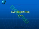 Bài giảng Tài chính công chương 1: Tổng quan từ ĐH Thương Mại