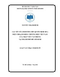 Luận văn Thạc sĩ Kinh tế: Các yếu tố ảnh hưởng đến quyết định mua điện thoại di động thương hiệu Việt Nam của nhân viên văn phòng tại Tp.HCM
