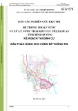 Báo cáo Hệ thống thoát nước và xử lý nước thải khu vực thị xã Dĩ An - tỉnh Bình Dương kế hoạch tái định cư