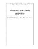 Giáo trình Kỹ thuật cảm biến Điện công nghiệp (CĐ) - CĐ Cơ Giới Ninh Bình [Mới nhất]