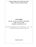 Giáo trình Hành vi con người và môi trường (Nghề Công tác xã hội) - CĐ Cơ Giới Ninh Bình [Mới Nhất]